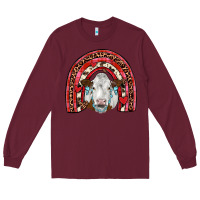 Burgundy valentines simmental  rainbow Long Sleeve Tee - JahusDesignShop