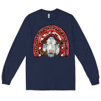 Navy valentines simmental  rainbow Long Sleeve Tee - JahusDesignShop