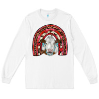 White valentines simmental  rainbow Long Sleeve Tee - JahusDesignShop