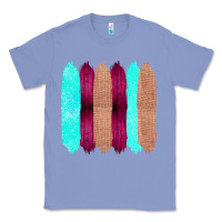 Colony Blue Colored Farm Life Purple Wood Jute Cyan Glitter Brush Strokes Classic Tee - Bettercallsaul