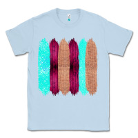 Dusty Blue Colored Farm Life Purple Wood Jute Cyan Glitter Brush Strokes Classic Tee - Bettercallsaul