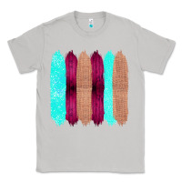 Moon Dust Colored Farm Life Purple Wood Jute Cyan Glitter Brush Strokes Classic Tee - Bettercallsaul
