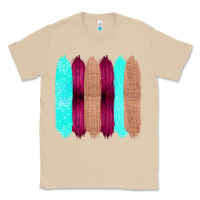 Mushroom Colored Farm Life Purple Wood Jute Cyan Glitter Brush Strokes Classic Tee - Bettercallsaul