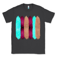 Smoke Colored Farm Life Purple Wood Jute Cyan Glitter Brush Strokes Classic Tee - Bettercallsaul