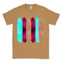 Toasted Coconut Colored Farm Life Purple Wood Jute Cyan Glitter Brush Strokes Classic Tee - Bettercallsaul