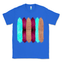 True Royal Colored Farm Life Purple Wood Jute Cyan Glitter Brush Strokes Classic Tee - Bettercallsaul