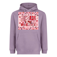 Lavender jesus is my valentine Heavyweight Hoodie - MaliasSmallBusiness