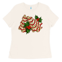 Bone white christmas tree cake ado Ladies Tee - AdoDesignShop
