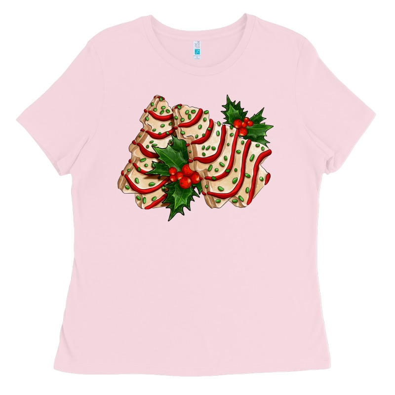 White Christmas Tree Cake Ado Ladies Tee by AdoDesignShop | Teevron