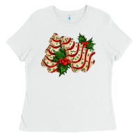 White white christmas tree cake ado Ladies Tee - AdoDesignShop