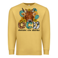 Antique Gold obsessive cow disorder Premium Sweatshirt - NancyCooperArtShop