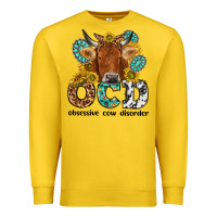 Lemon obsessive cow disorder Premium Sweatshirt - NancyCooperArtShop