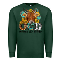 Sports Green obsessive cow disorder Premium Sweatshirt - NancyCooperArtShop