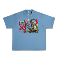 Pebble Blue mardi gras Urban Heavy Tee - RacoonDesign