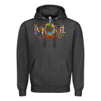 Charcoal Heather autism mom Zipper Hoodie - BarkalooDesign