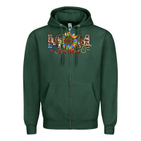 Sports Green autism mom Zipper Hoodie - BarkalooDesign