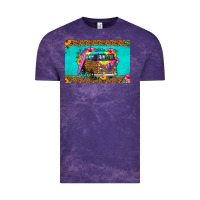 Cloud Purple hippie van floral skinny metal can holder Vintage Tee - HRA Design Shop