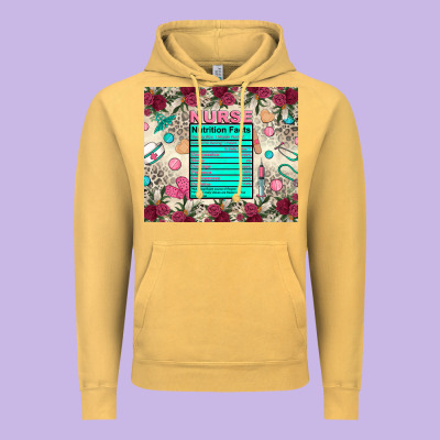 Nurse Nutrition Facts Vintage Hoodie Designed By Zillion Design Studio