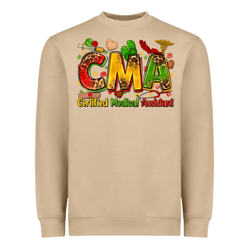 Certified Medical Assistant Juneteenth Heavyweight Sweatshirt by Zillion Design Studio | Teevron
