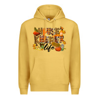 Antique Gold Housekeeper life fall Premium Hoodie - LillyAllenDesigns