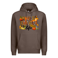 Coffee Housekeeper life fall Premium Hoodie - LillyAllenDesigns