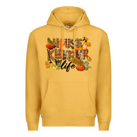 Mustard Housekeeper life fall Premium Hoodie - LillyAllenDesigns