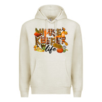 Oatmeal Heather Housekeeper life fall Premium Hoodie - LillyAllenDesigns