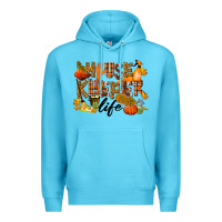 Ocean Blue Housekeeper life fall Premium Hoodie - LillyAllenDesigns