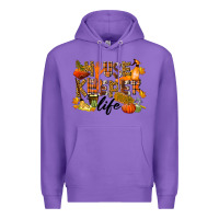 Purple Housekeeper life fall Premium Hoodie - LillyAllenDesigns