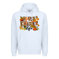 White Housekeeper life fall Premium Hoodie - LillyAllenDesigns
