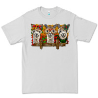 Dove Grey Christmas alpacas Premium Tee - BarkalooDesign