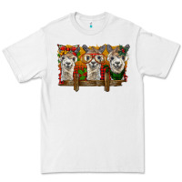 White Christmas alpacas Premium Tee - BarkalooDesign