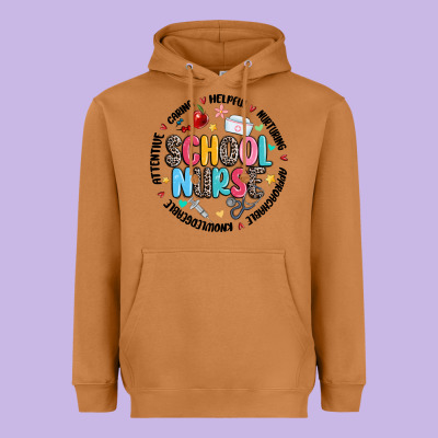 School Nurse Heavyweight Hoodie Designed By Maliassmallbusiness