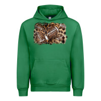 Emerald Football background leopard Urban Hoodie - NancyCooperArtShop