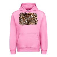Fuchsia Pink Football background leopard Urban Hoodie - NancyCooperArtShop
