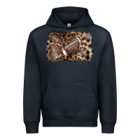 Navy Football background leopard Urban Hoodie - NancyCooperArtShop