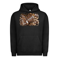 Pigment Black Football background leopard Urban Hoodie - NancyCooperArtShop