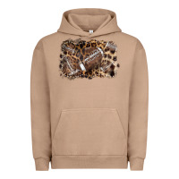 Pigment Burro Football background leopard Urban Hoodie - NancyCooperArtShop