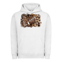 Pigment Lunar Rock Football background leopard Urban Hoodie - NancyCooperArtShop
