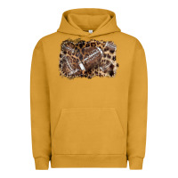 Pigment Peanut Butter Football background leopard Urban Hoodie - NancyCooperArtShop