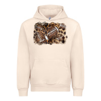 Sandshell Football background leopard Urban Hoodie - NancyCooperArtShop