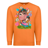 Carrot little cute cow Premium Sweatshirt - NancyCooperArtShop