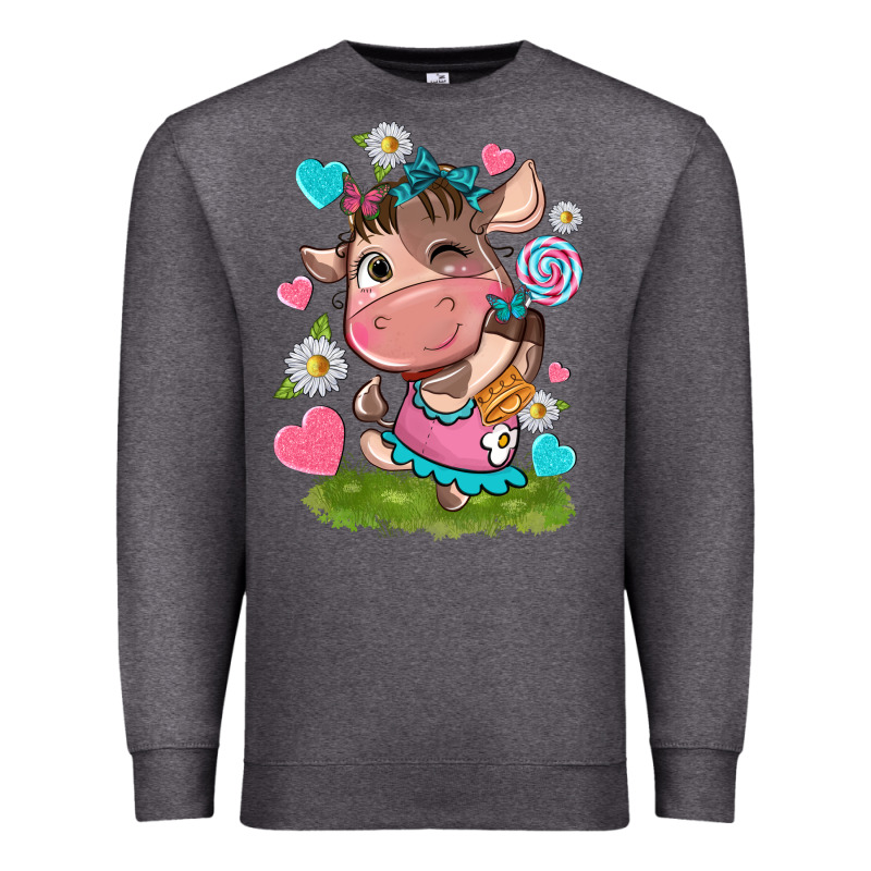 Little Cute Cow Premium Sweatshirt by NancyCooperArtShop | Teevron