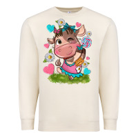 Sandshell little cute cow Premium Sweatshirt - NancyCooperArtShop