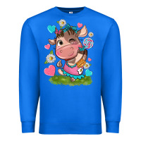True Royal little cute cow Premium Sweatshirt - NancyCooperArtShop