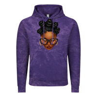 Cloud Purple afro woman with bantu knots Vintage Hoodie - texasbilliewilder