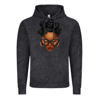 Vintage Black afro woman with bantu knots Vintage Hoodie - texasbilliewilder