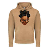 Vintage Camel afro woman with bantu knots Vintage Hoodie - texasbilliewilder