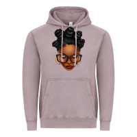 Vintage Zinc afro woman with bantu knots Vintage Hoodie - texasbilliewilder
