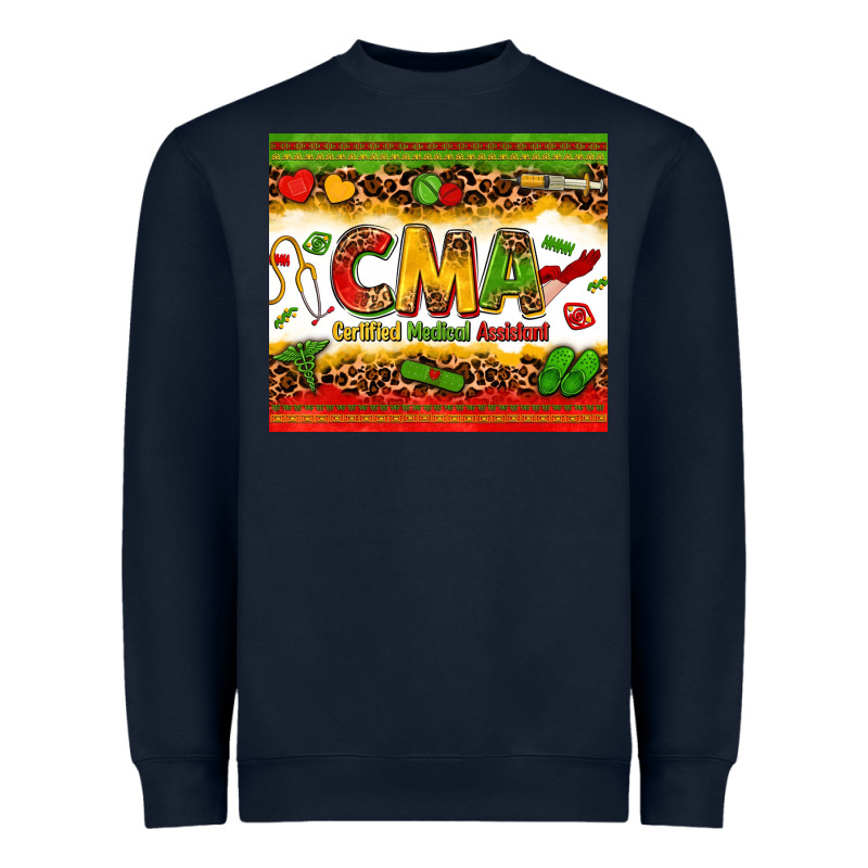 Certified Medical Assistant Juneteenth Heavyweight Sweatshirt by Zillion Design Studio | Teevron